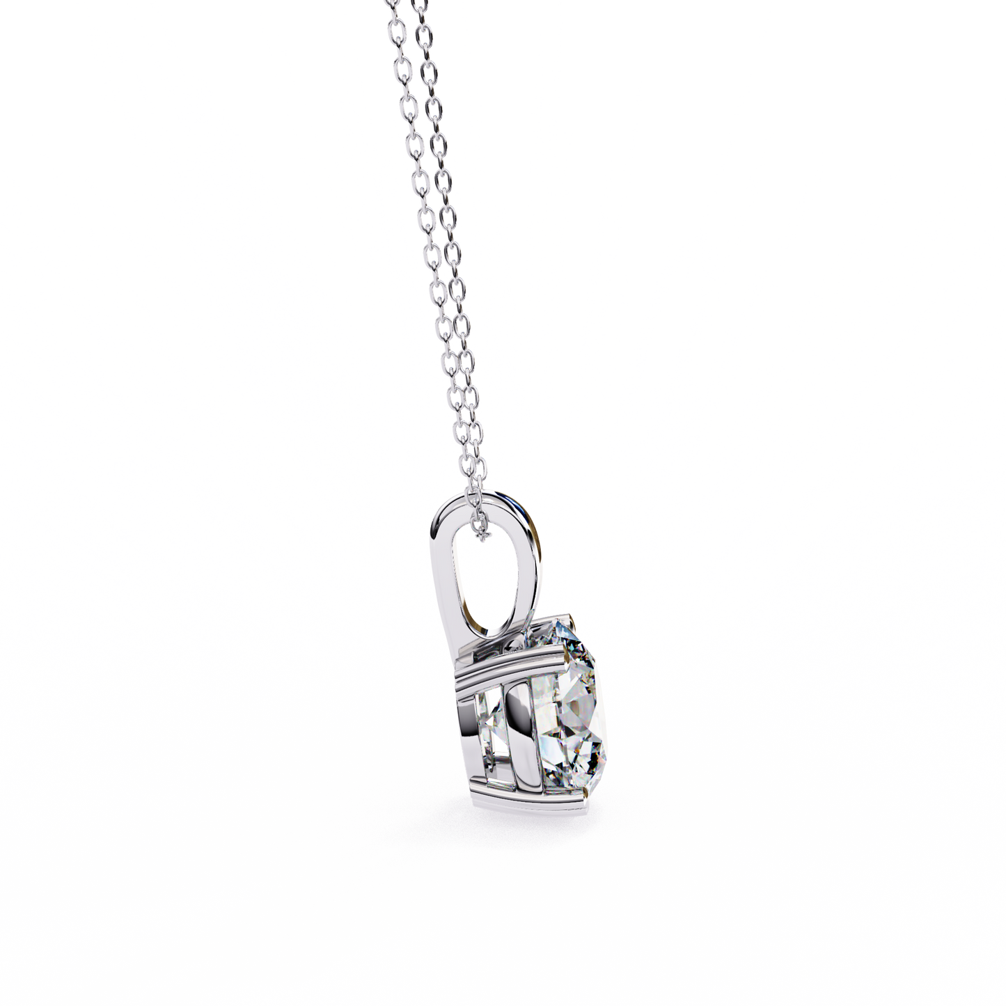 Celeste Classic Solitaire Diamond Pendant