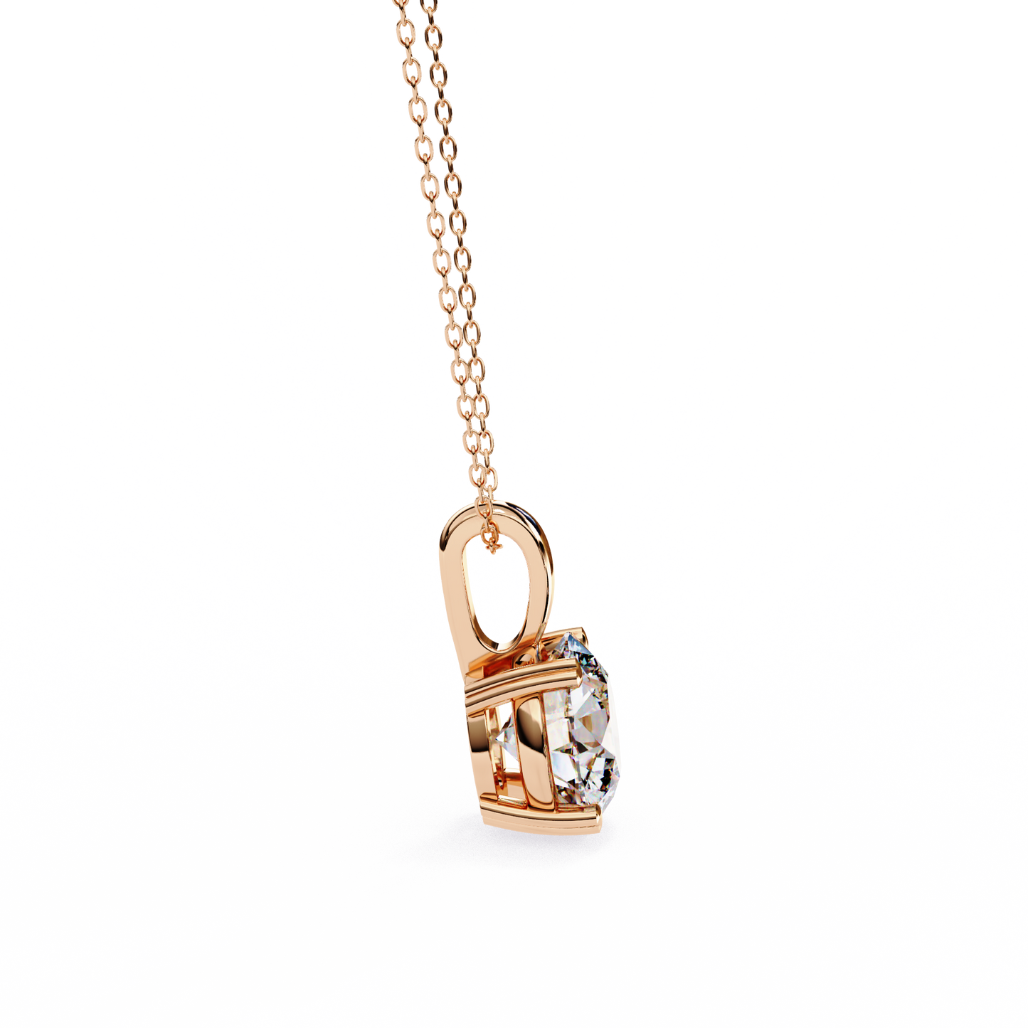 Celeste Classic Solitaire Diamond Pendant