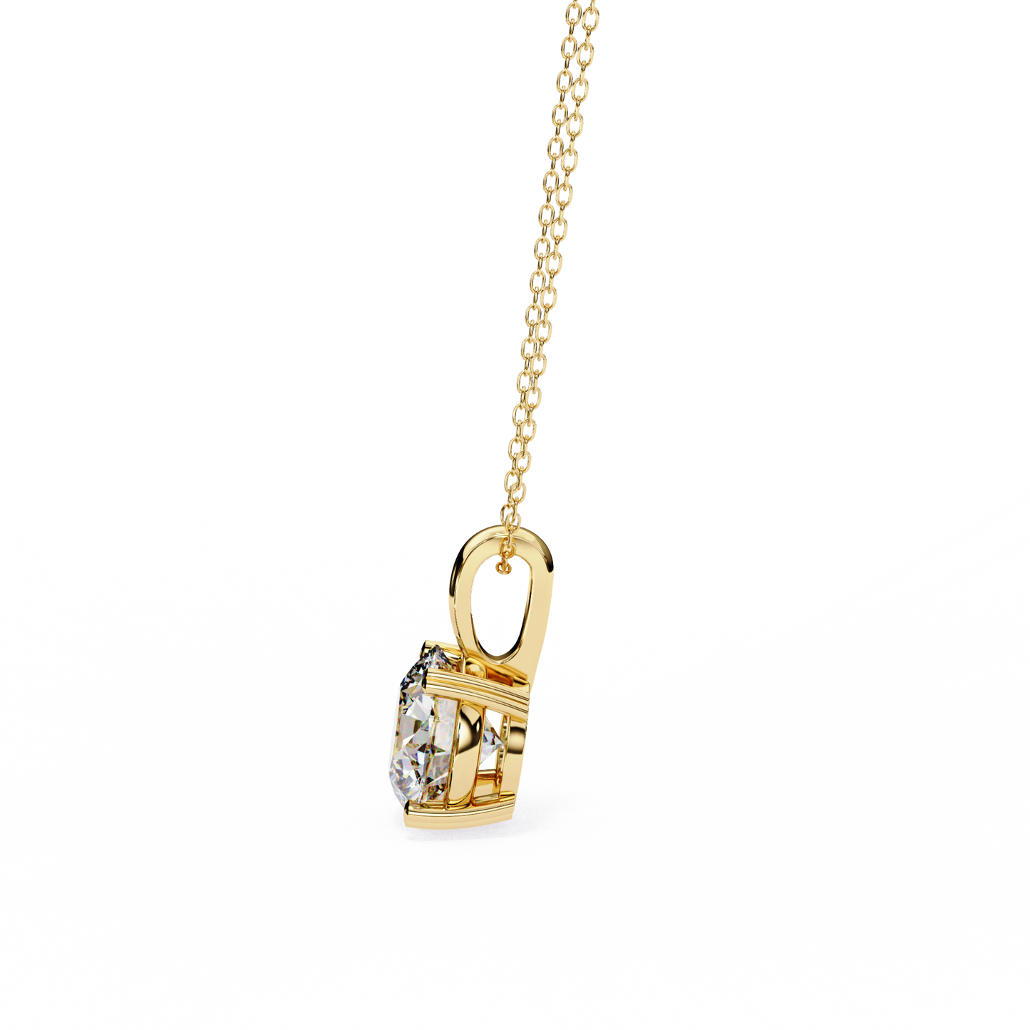 Celeste Classic Solitaire Diamond Pendant