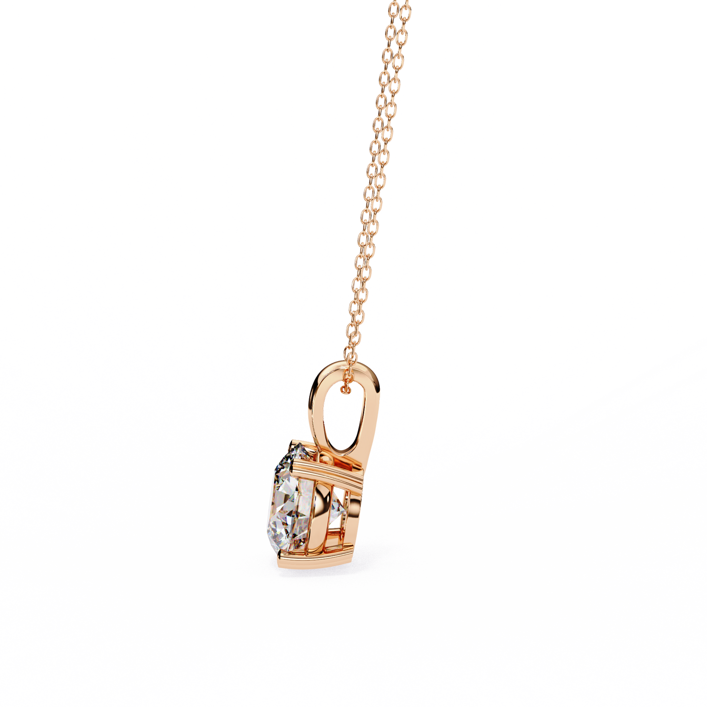 Celeste Classic Solitaire Diamond Pendant