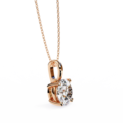 Celeste Classic Solitaire Diamond Pendant