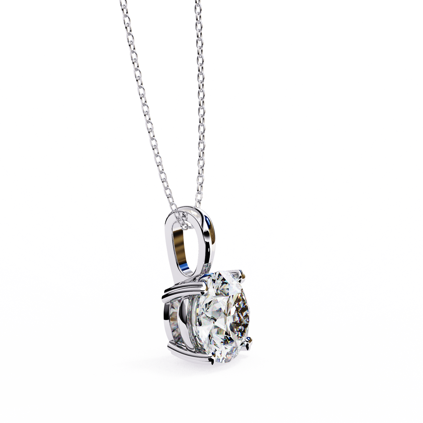Celeste Classic Solitaire Diamond Pendant