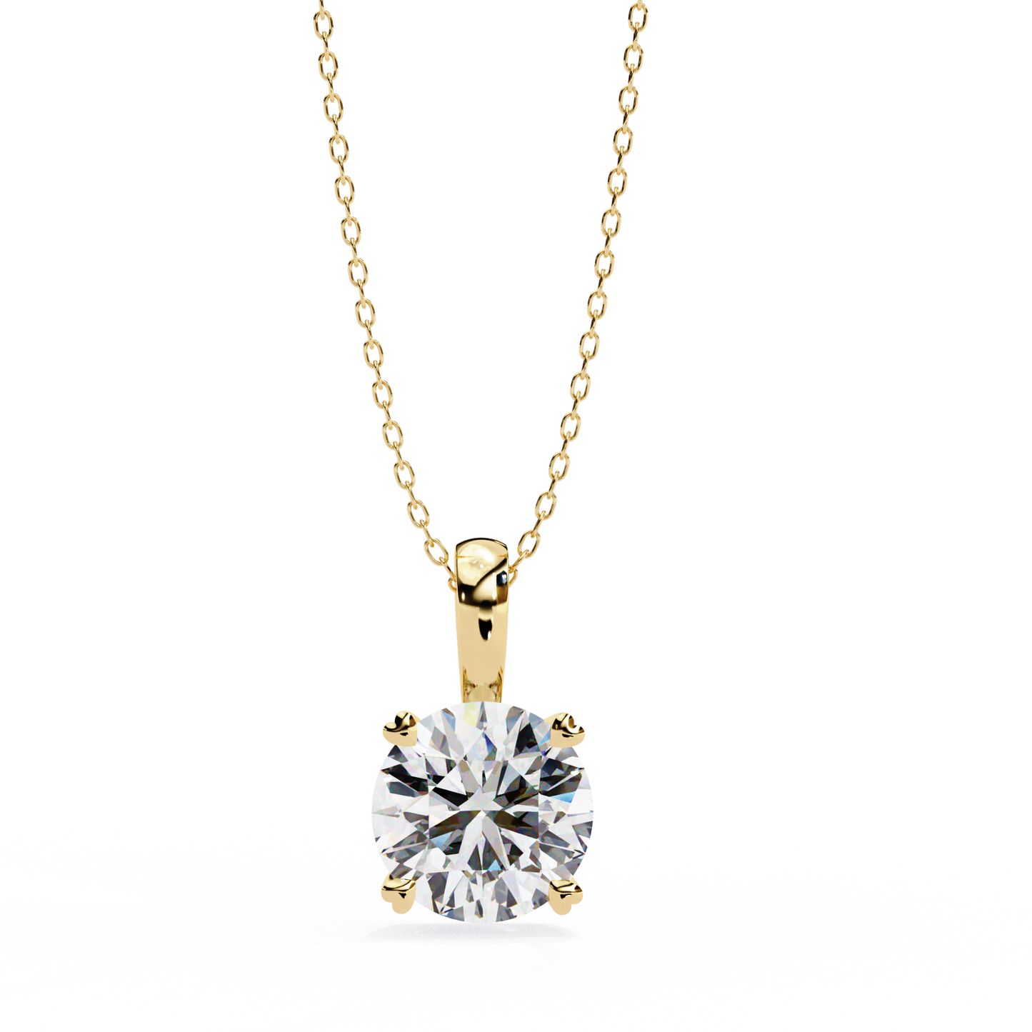 Celeste Classic Solitaire Diamond Pendant
