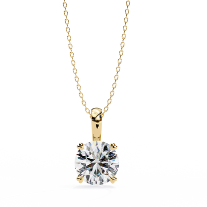 Celeste Classic Solitaire Diamond Pendant