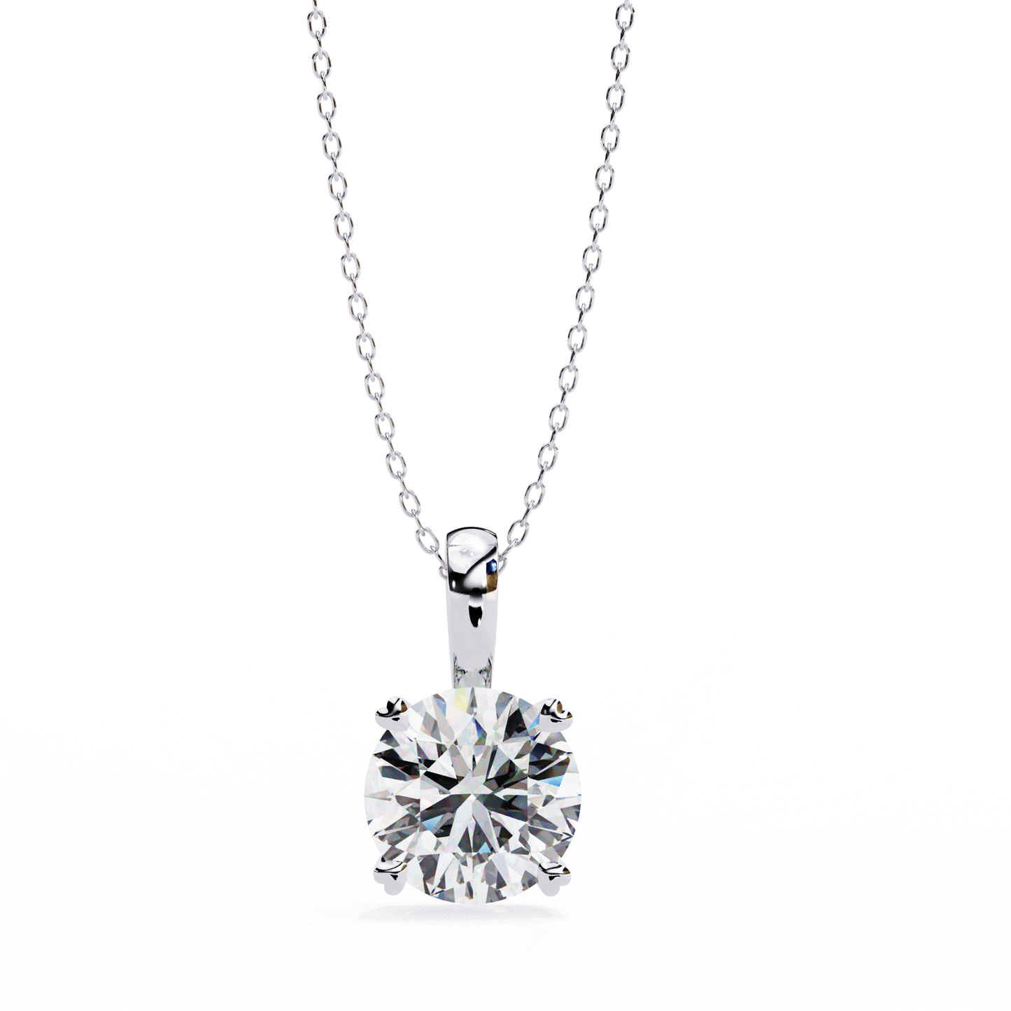 Celeste Classic Solitaire Diamond Pendant