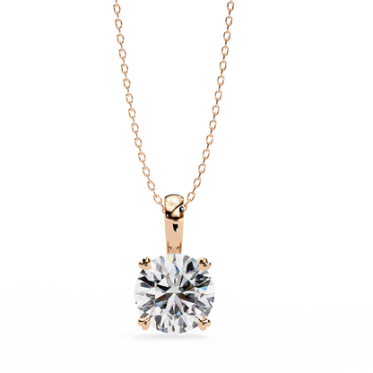 Celeste Classic Solitaire Diamond Pendant