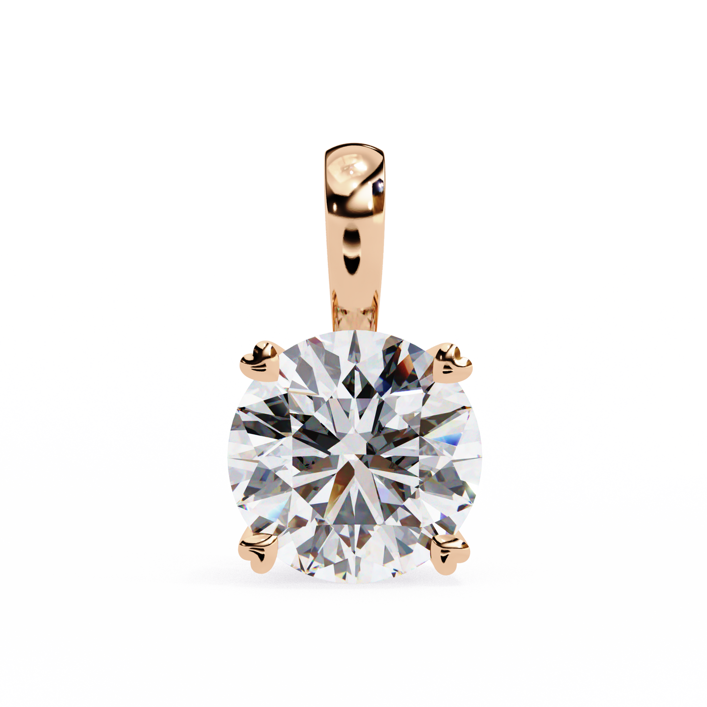 Celeste Classic Solitaire Diamond Pendant