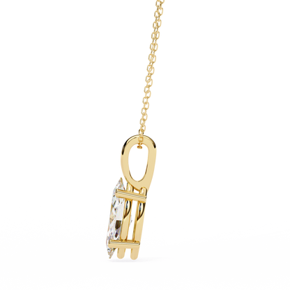 Solitaire Marquise Diamond Pendant