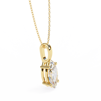 Solitaire Marquise Diamond Pendant
