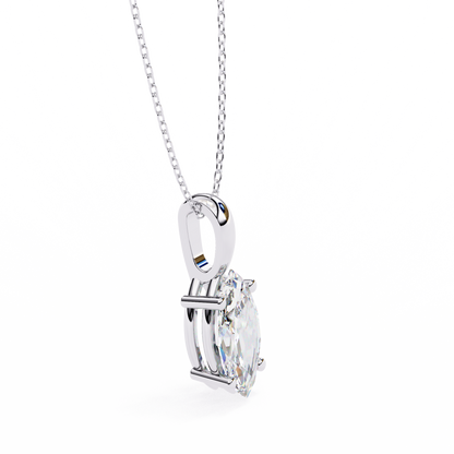 Solitaire Marquise Diamond Pendant