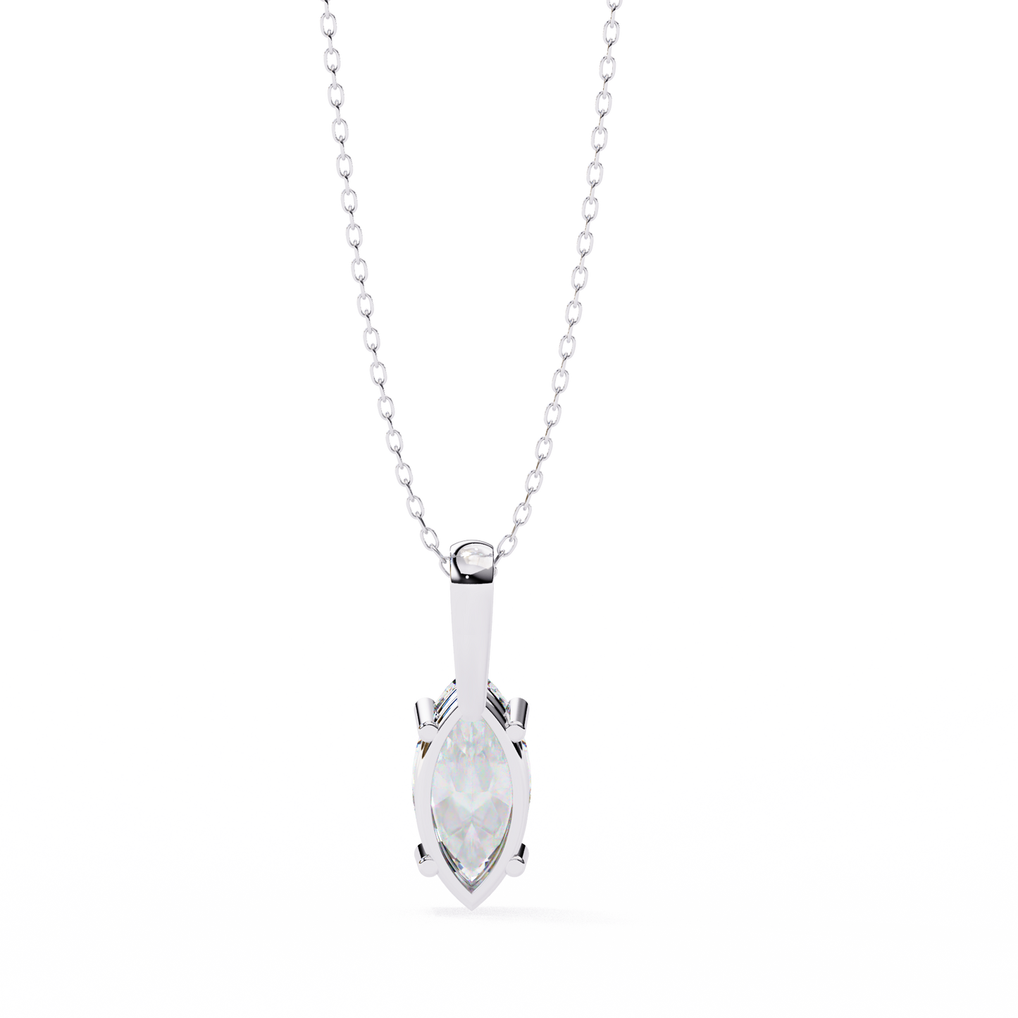 Solitaire Marquise Diamond Pendant