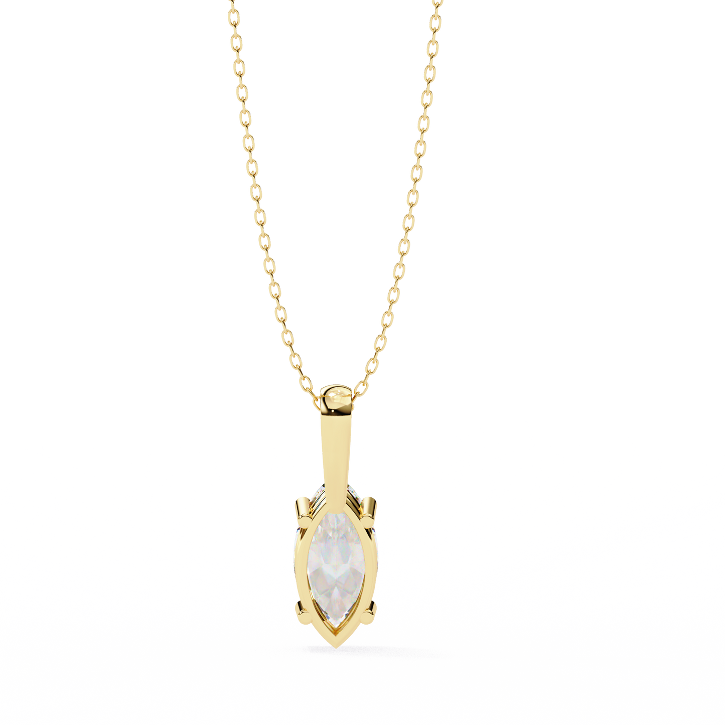 Solitaire Marquise Diamond Pendant