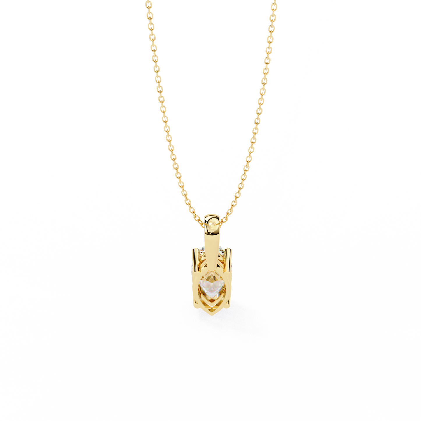 Solitaire Marquise Diamond Pendant