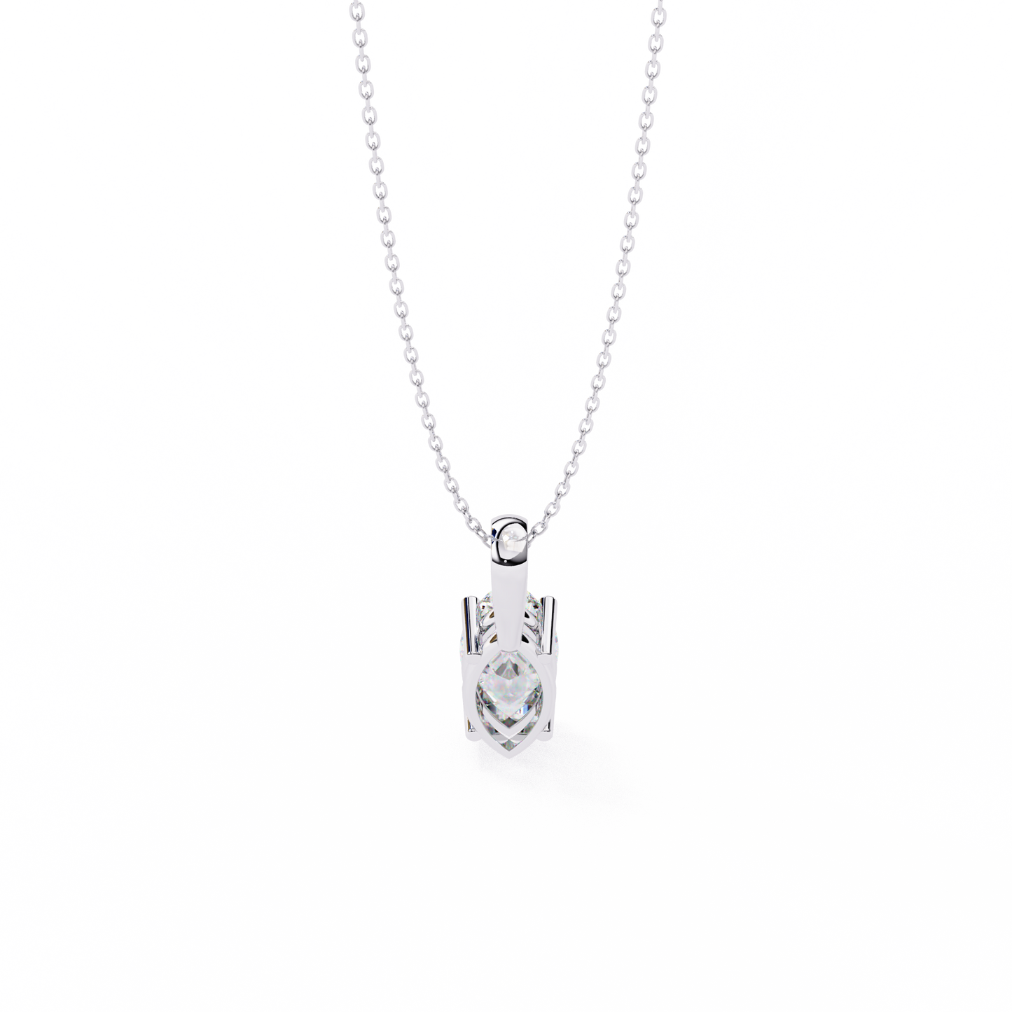 Solitaire Marquise Diamond Pendant
