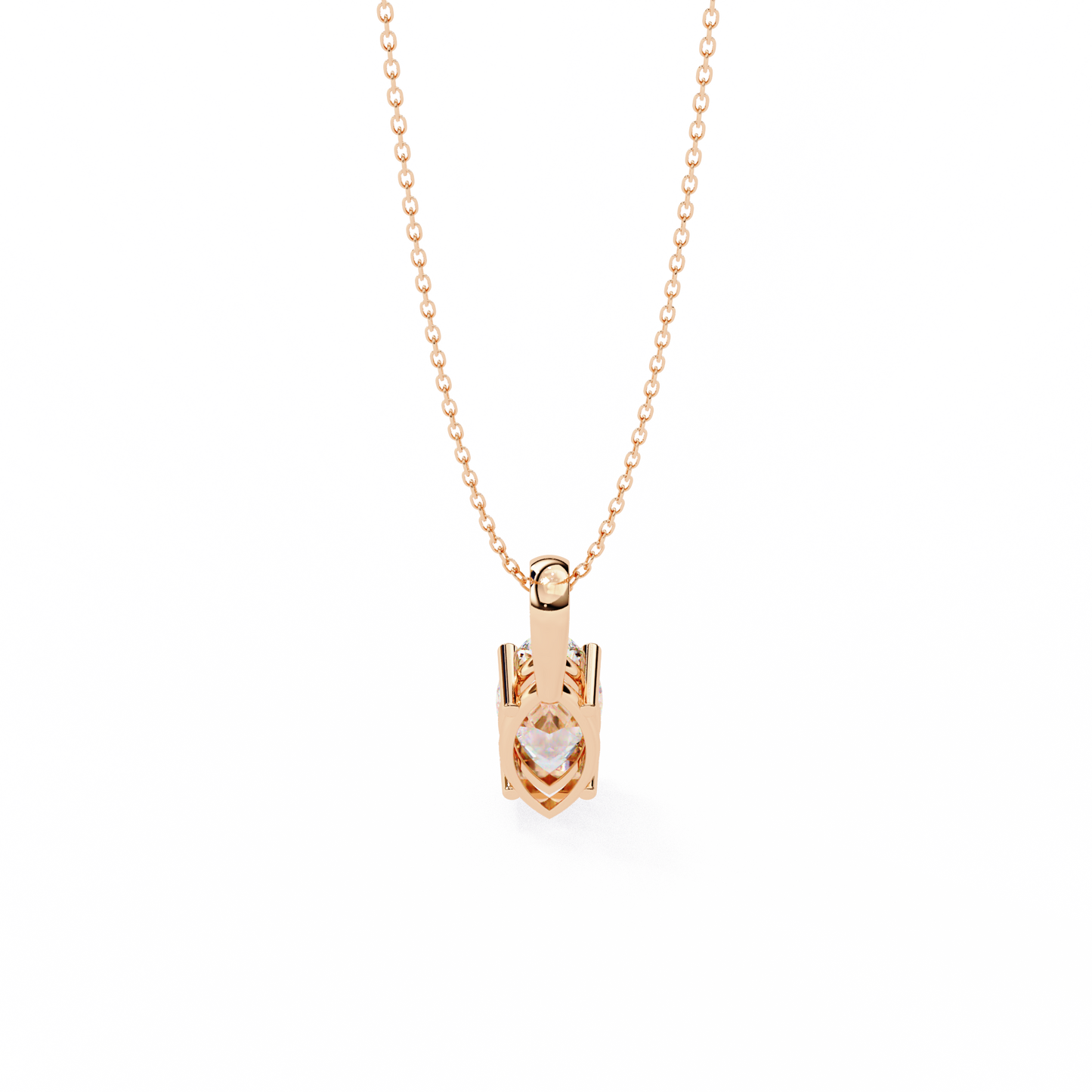 Solitaire Marquise Diamond Pendant