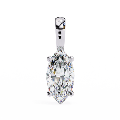 Solitaire Marquise Diamond Pendant