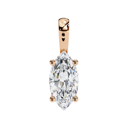 Solitaire Marquise Diamond Pendant