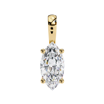 Solitaire Marquise Diamond Pendant