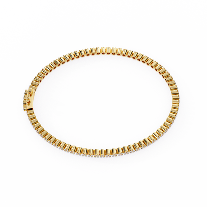 Baguette Diamond Tennis Bracelet