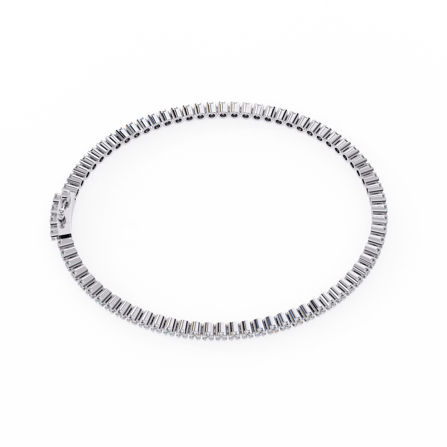 Baguette Diamond Tennis Bracelet