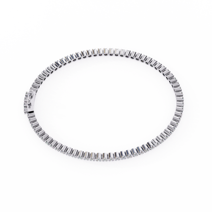 Baguette Diamond Tennis Bracelet