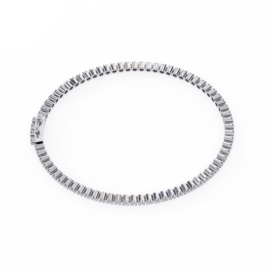 Baguette Diamond Tennis Bracelet