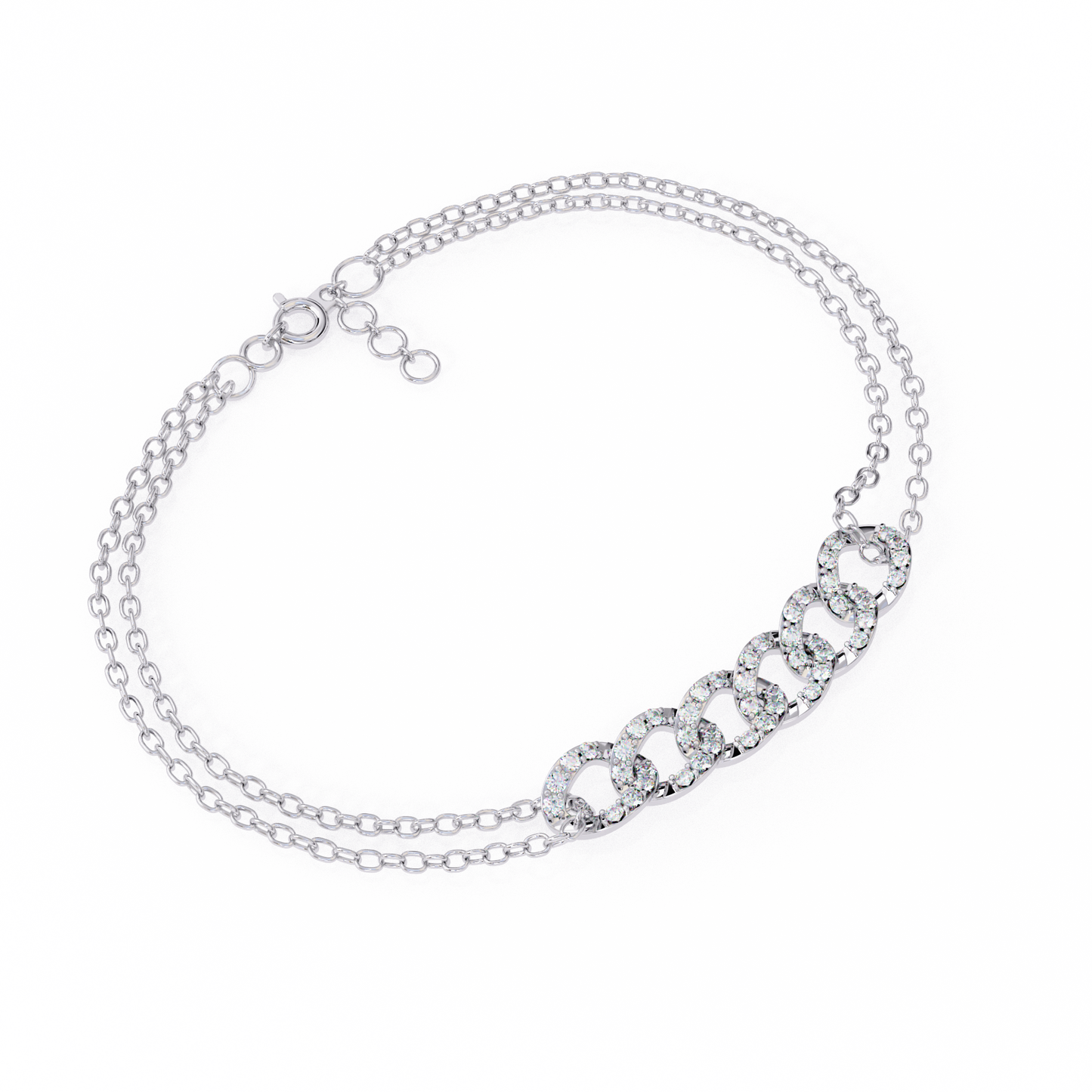 Pavé Cuban Link Chain Bracelet