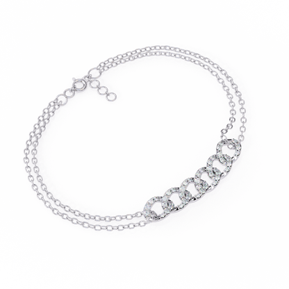 Pavé Cuban Link Chain Bracelet