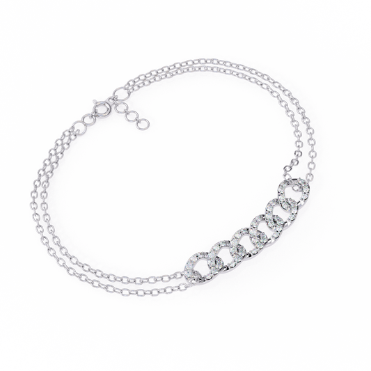 Pavé Cuban Link Chain Bracelet