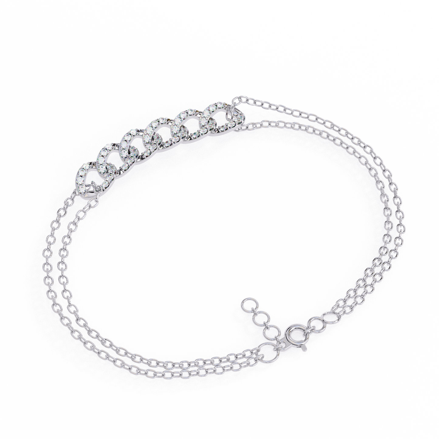 Pavé Cuban Link Chain Bracelet