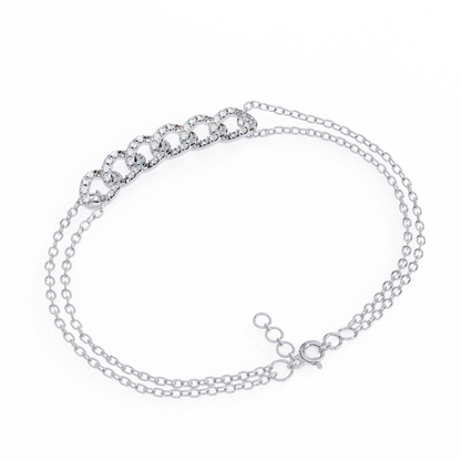 Pavé Cuban Link Chain Bracelet