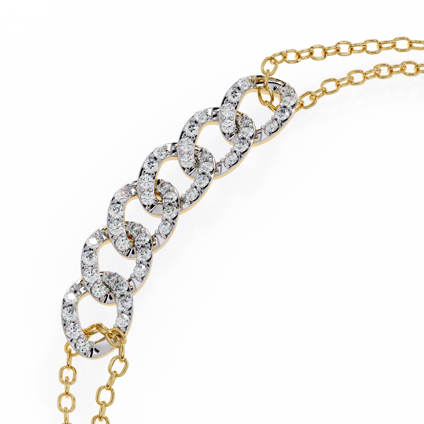 Pavé Cuban Link Chain Bracelet
