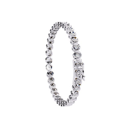Classic Bezel-Set Diamond Tennis Bracelet