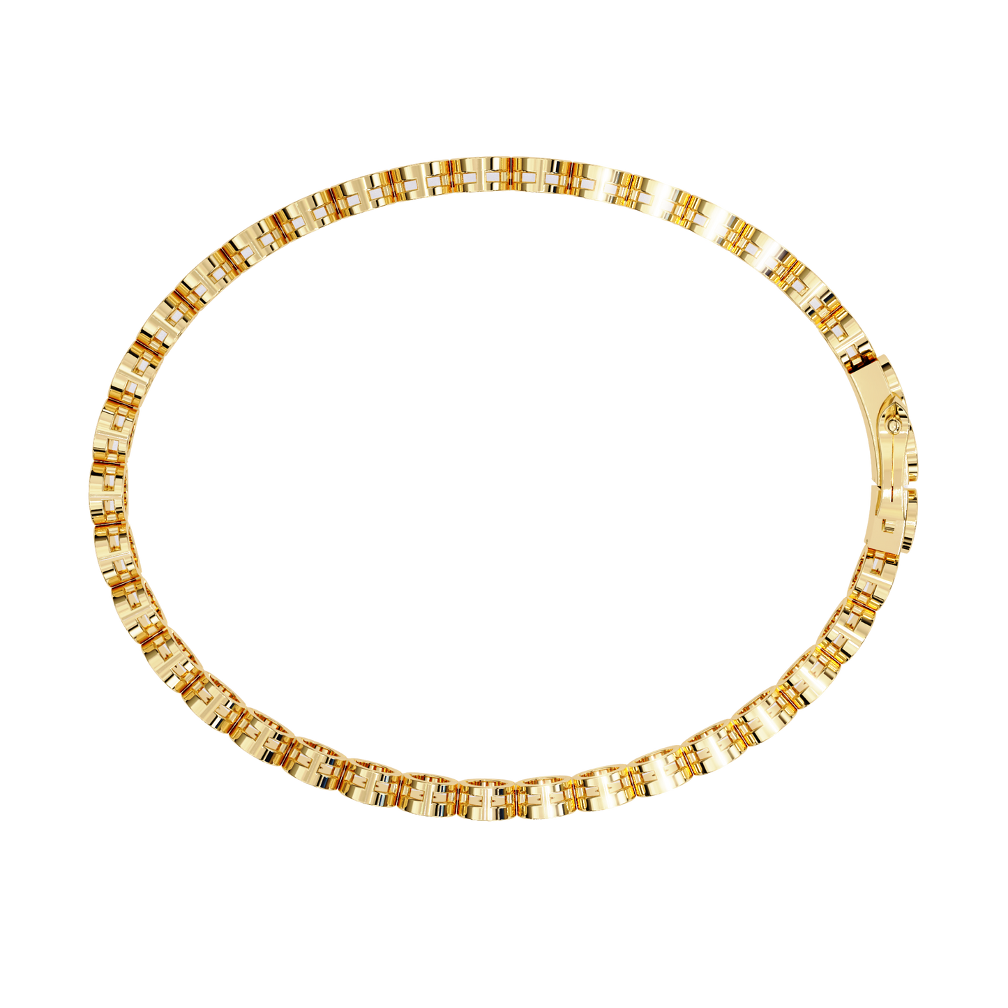 Classic Bezel-Set Diamond Tennis Bracelet