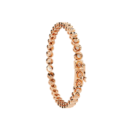 Classic Bezel-Set Diamond Tennis Bracelet