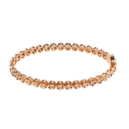Classic Bezel-Set Diamond Tennis Bracelet