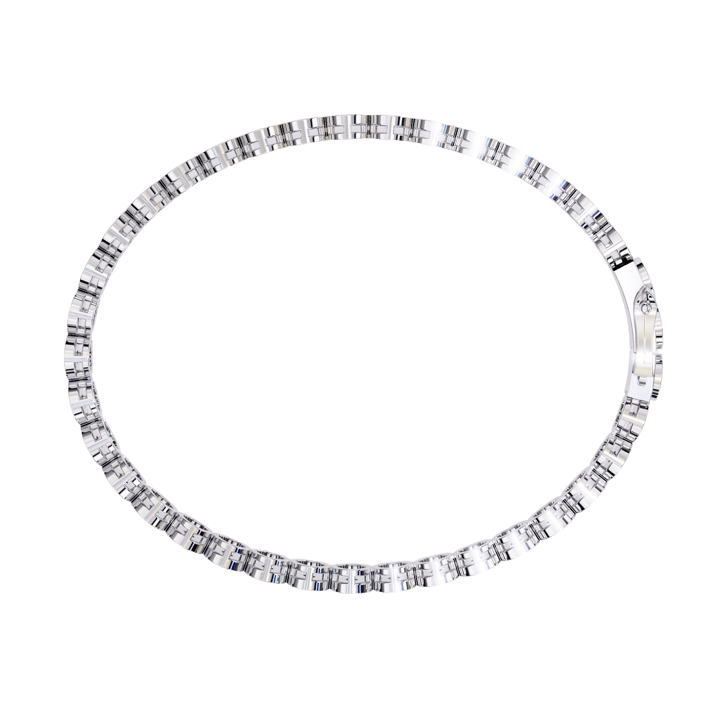 Classic Bezel-Set Diamond Tennis Bracelet