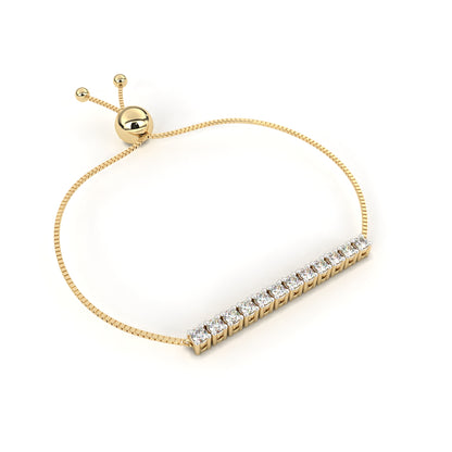 Minimalist Diamond Bar Bracelet