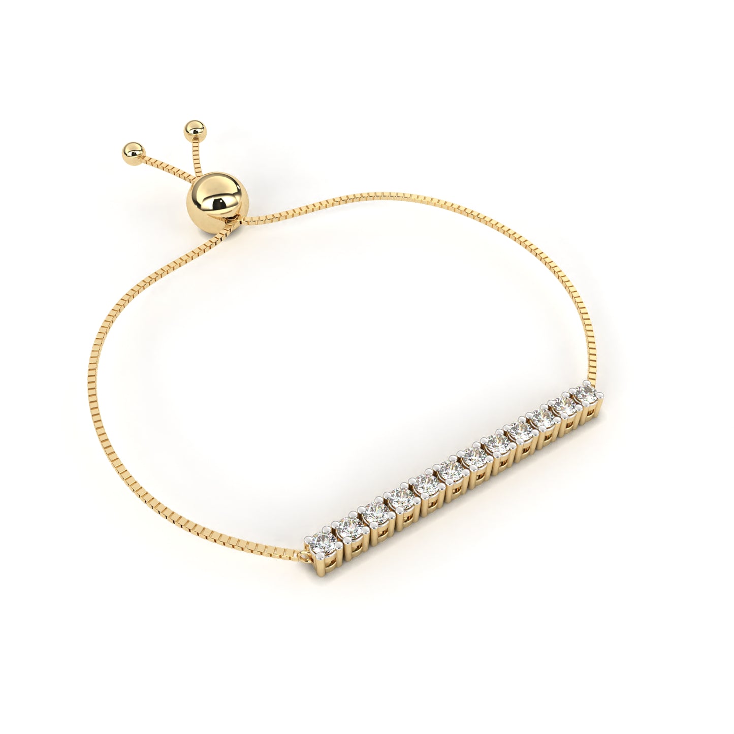 Minimalist Diamond Bar Bracelet