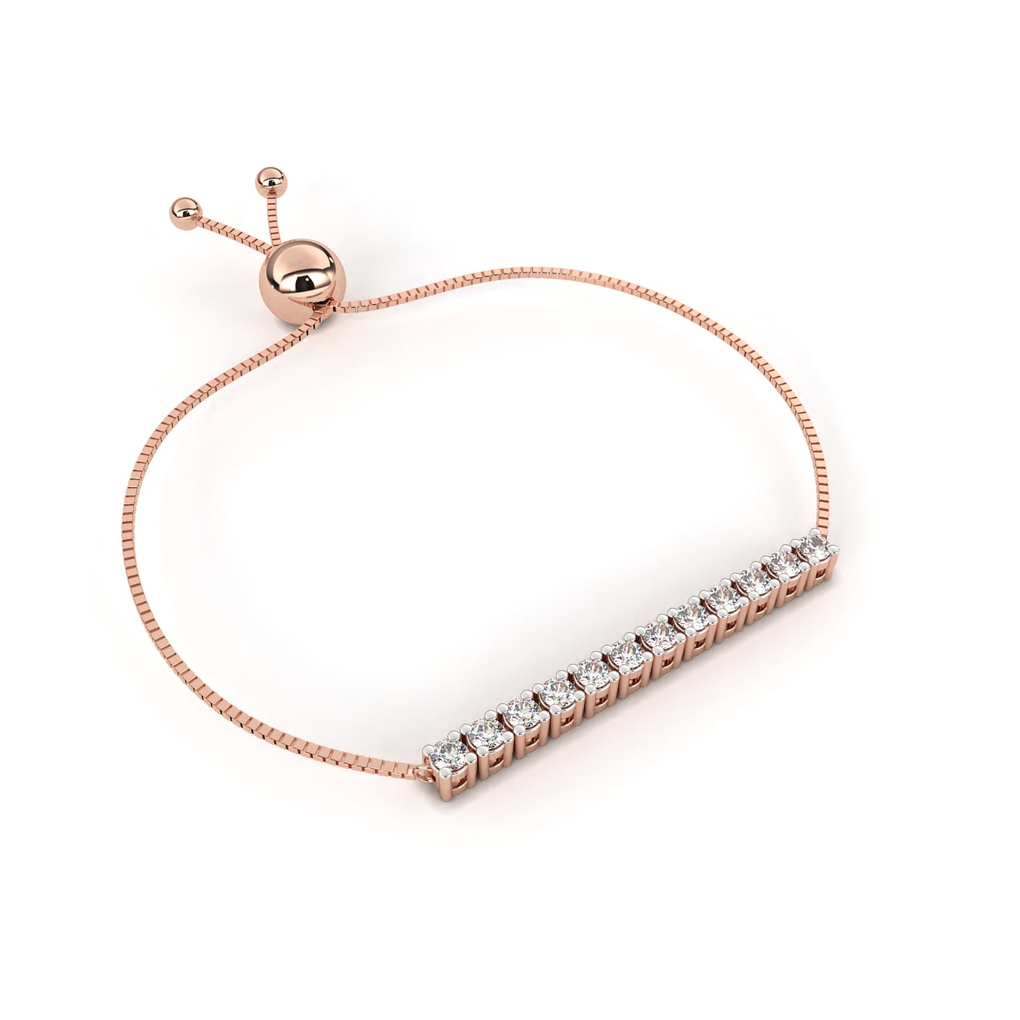 Minimalist Diamond Bar Bracelet