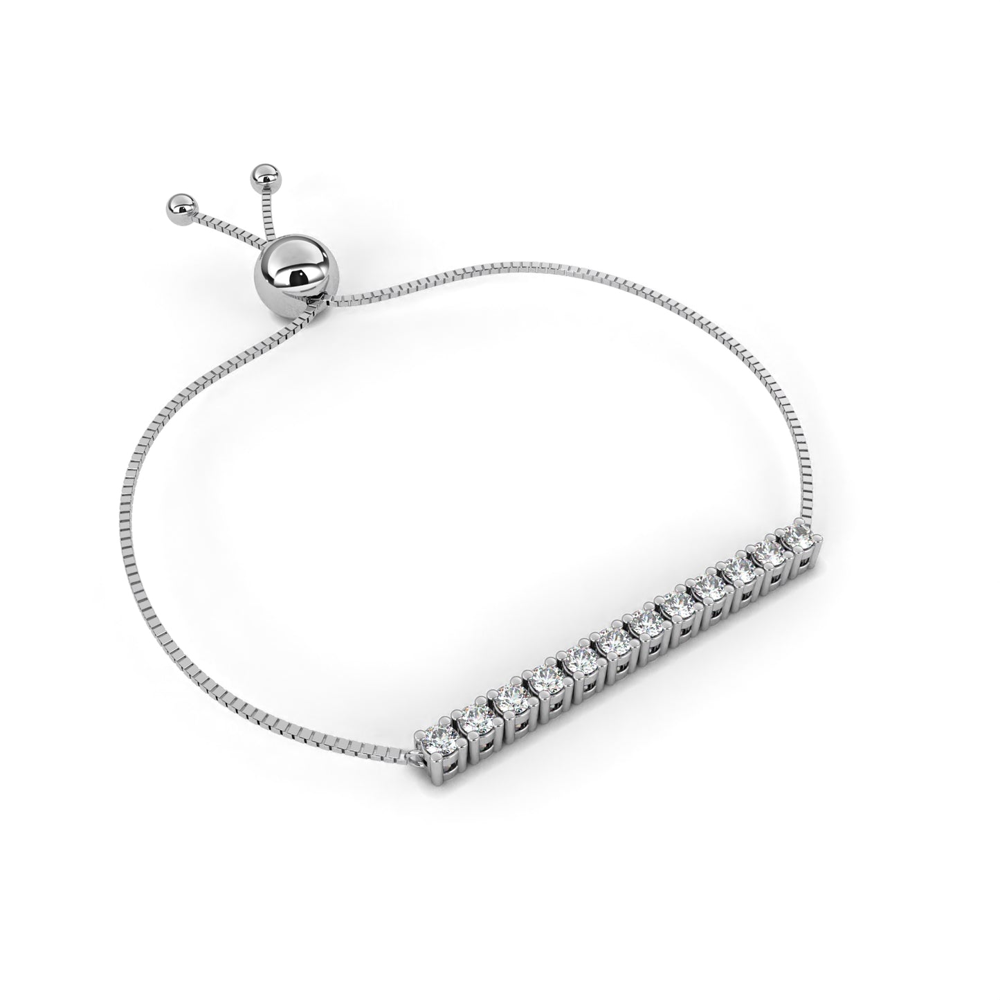 Minimalist Diamond Bar Bracelet
