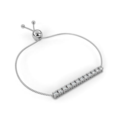 Minimalist Diamond Bar Bracelet