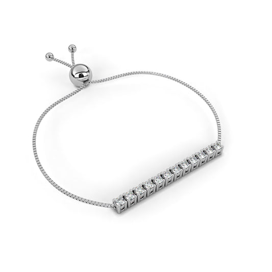 Minimalist Diamond Bar Bracelet