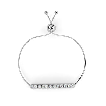 Minimalist Diamond Bar Bracelet