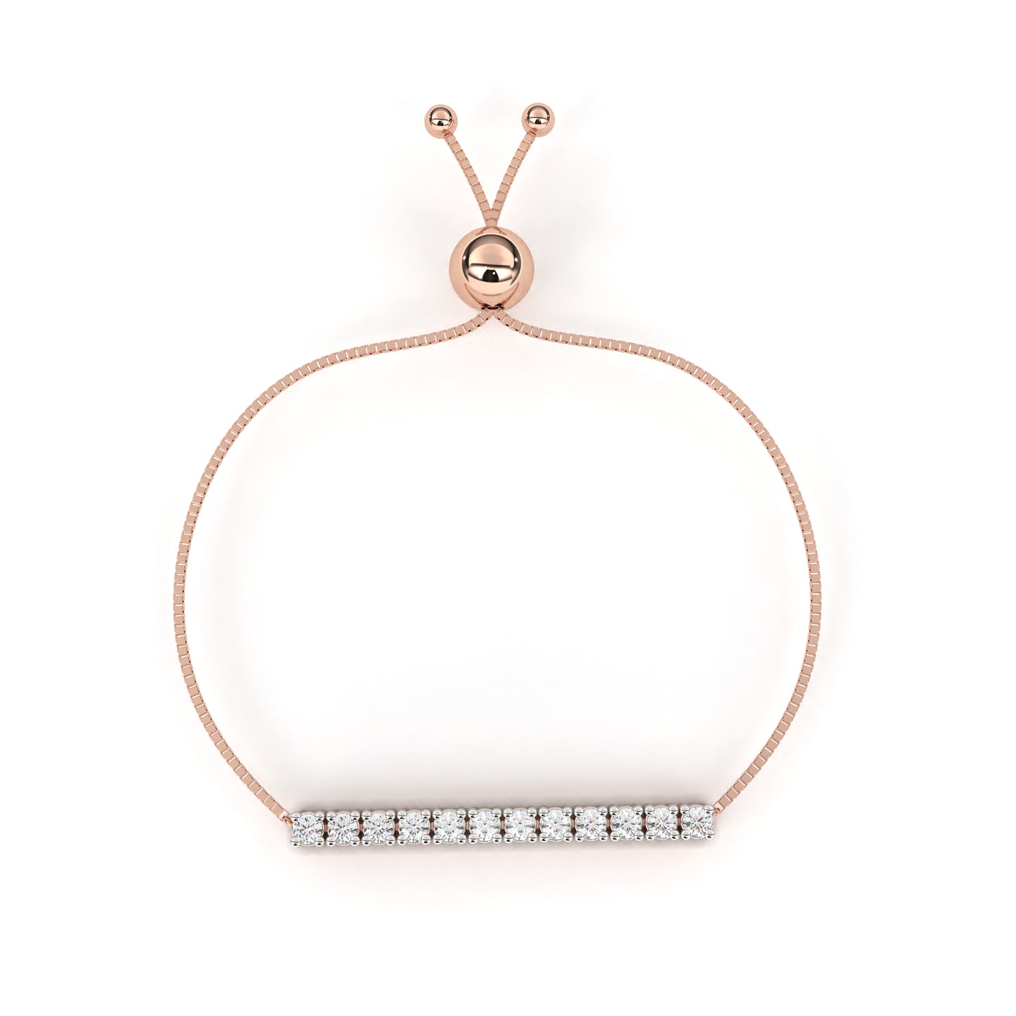 Minimalist Diamond Bar Bracelet