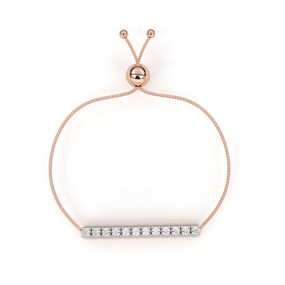 Minimalist Diamond Bar Bracelet