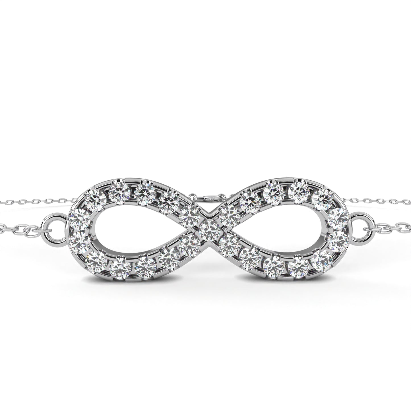 Infinity Halo Diamond Bracelet
