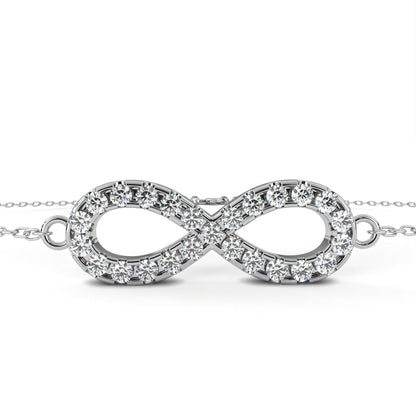 Infinity Halo Diamond Bracelet