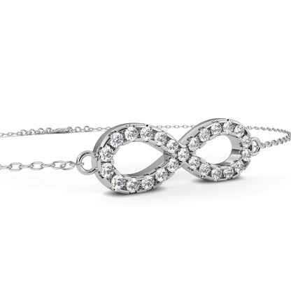 Infinity Halo Diamond Bracelet
