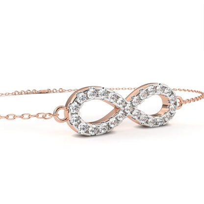 Infinity Halo Diamond Bracelet